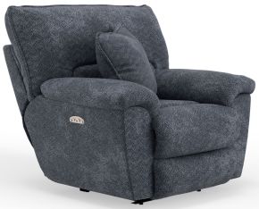 Jackson Furniture Industries 614807-1933/38 Paxon - Deep Seat Power Lay Flat Recliner With Power Adjustable Headrest - Smoke