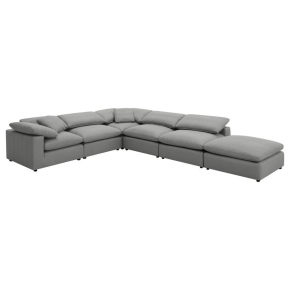 Coaster Fine Furniture 551754-SET Raleigh - 6 Piece Upholstered Boucle Modular Sectional - Gray
