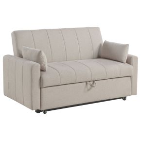 Coaster Fine Furniture 350142 Portland - Boucle Upholstered Sleeper Sofa Bed - Latte