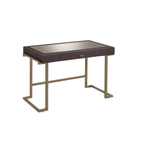 ACME 92336 Boice - Desk - Espresso PU & Champagne