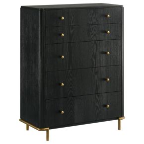 Coaster Fine Furniture 224335 Arini - 5-Drawer Bedroom Chest - Black