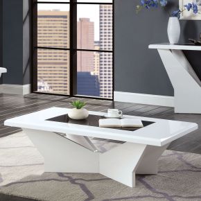 Furniture of America CM4183WH-C Dubendorf - Coffee Table - White