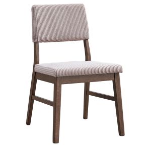ACME DN04191 Seda - Corduroy Side Chair (Set of 2) - Dusty Mauve & Walnut