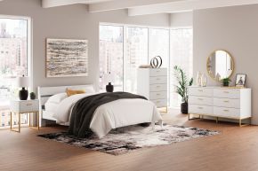Signature Design by Ashley® EB1867/231/245/157/113/291(2) Socalle - 6 Pc. - Dresser, Chest, Queen Panel Platform Bed, 2 Nightstands - Two-Tone