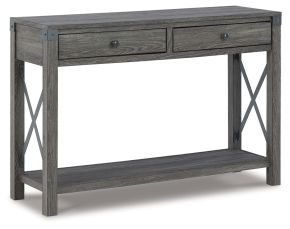 Ashley Furniture T175-4 Freedan - Console Sofa Table - Grayish Brown