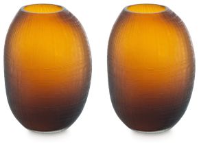 Signature Design by Ashley® A2900002 Embersen - Vase (Set of 2) 11" - Amber
