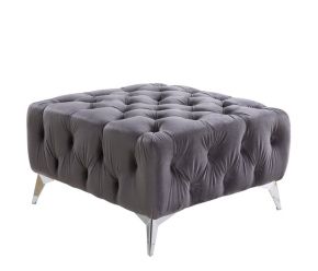 ACME LV00336 Wugtyx - Ottoman - Dark Grayvelvet