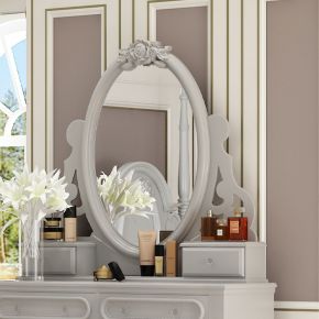 ACME BD02206 Flora - Mirror With Jewlery - Gray