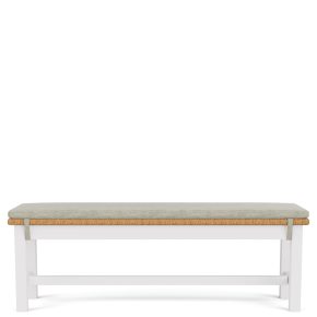 Riverside Furniture 30724 Rosalie - Short Dining Bench - Natural / White