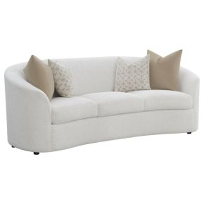 CoasterEssence 509171 Rainn - Boucle Upholstered Sloped Arm Sofa - Latte