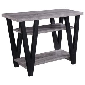 CoasterEveryday 705399 Stevens - 2-Shelf Engineered Wood Entryway Console Table - Gray