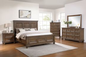 New Classic 00-B2114B-25C Mariana - 6/0 Western King 5 Piece Bedroom Set (Bed & Dresser & Mirror & Chest & Nightstand) - Brown