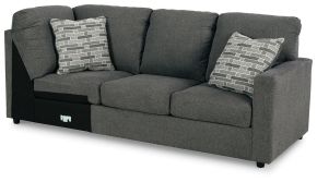Signature Design by Ashley® 2900349 Edenfield - RAF Sofa w/Corner Wedge - Charcoal