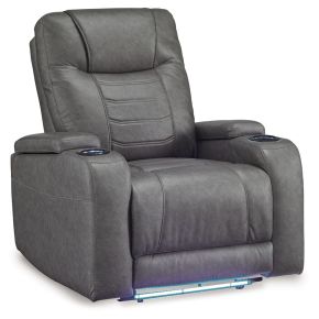 Signature Design by Ashley® 1610213 Schooner Rocks - Power Recliner / Adj Headrest - Slate