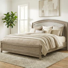 Liberty Furniture 805-BR-QUB Avalon - Queen Upholstered Bed - Burnished Beige