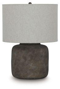 Ashley Furniture L207654 Zandophen - Metal Table Lamp - Antique Gray