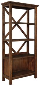 Signature Design by Ashley® H675-17 Baldridge - Large Bookcase - Rustic Brown