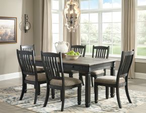 Signature Design by Ashley® D736/25/01(6) Tyler Creek - Dark Gray - 7 Pc. - Dining Room Table, 6 Side Chairs