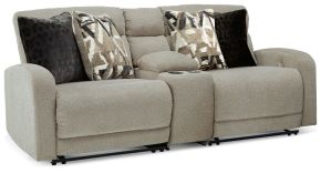 Signature Design by Ashley® 54405S1 Colleyville - Stone - 3-Piece Power Reclining Sectional With Console
