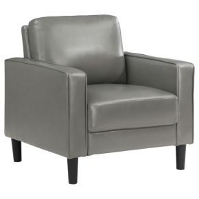 Coaster Fine Furniture 508367 Ruth - Upholstered Track Arm Accent Chair - Gray