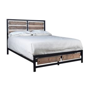 New Classic B5533-115 Elk River - 6/6 King Headboard, Footboard & Slats - Rustic