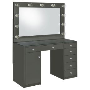 Coaster Fine Furniture 931145B2 Acena - Vanity Base & Glass, Box 2 of 3 - Gray High Gloss