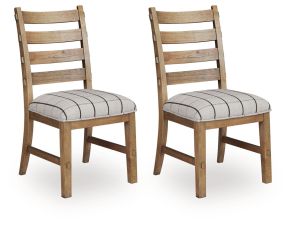 Benchcraft® D858-01 Ridgester - Dining Upholstered Side Chair (Set of 2) - Light Brown