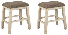 Ashley Furniture D647-024 Bolanburg - Upholstered Stool (Set of 2) - Beige