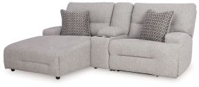 Ashley Furniture 93605S5 Ashley Furniture 93605S5 Acklen Place - 3-Piece Power Reclining Sectional Sofa With Laf Chaise - Pewter