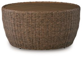 Ashley Furniture PCP503-708 Double Point - Round Cocktail Table - Beige