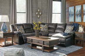 Signature Design by Ashley® 50301/40/77/46/17 Nantahala - Slate - Right Arm Facing Corner Chaise 4 Pc Sectional