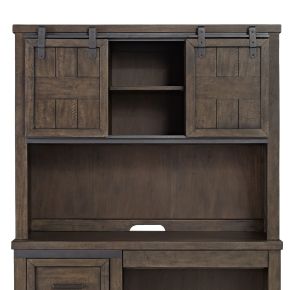 Liberty Furniture 759-BR70H Thornwood Hills - Double Barn Door Hutch - Rock Beaten Brown