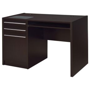 CoasterEveryday 800702 Halston - 2-Drawer Office Desk With Cabinet - Cappuccino
