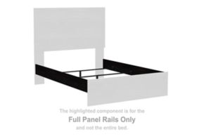 Signature Design by Ashley® B2589-86 Belachime - Full Panel Rails - Charcoal