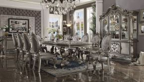 ACME 66820 Versailles - Dining Table - Antique Platinum