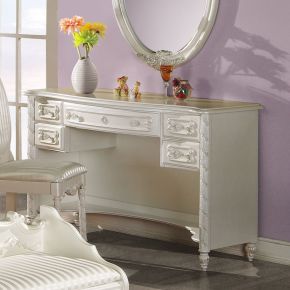 ACME OF02441 Pearl - Writing Desk - Pearl White