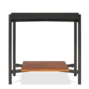Riverside Furniture 31509 Lennox - Rectangular Side Table - Rosewood