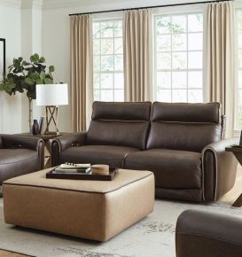 Catnapper 63501-1419/49-1419/38 Nico - Power Reclining Sofa With Power Adjustable Headrest - Walnut