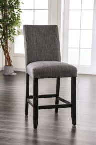 Furniture of America CM3736GY-PC-2PK Brule - Counter Height Side Chair (Set of 2) - Dark Gray