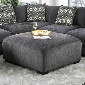 Furniture of America CM6587-OT Kaylee - Ottoman - Gray