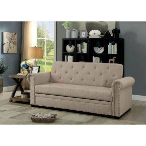 Furniture of America CM2603-PK Iona - Futon Sofa - Beige