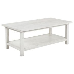 Coaster Fine Furniture 710558 Payne - Wood Coffee Table With Shelf - White