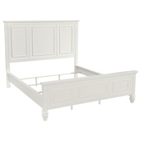 CoasterEssence 201301KWN Sandy Beach - California King Panel Bed - Cream White