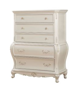ACME BD23546 Chantelle - Chest - Pearl White Finish