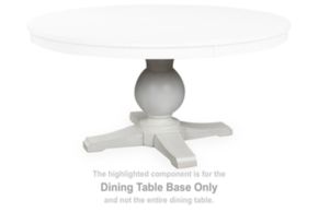 Signature Design by Ashley® PCD824-50B Greddinton - Round Dining Room Table Base - White