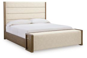 Benchcraft® B863B2 Benchcraft® B863B2 Marxmore - Queen Upholstered Storage Bed - Brown