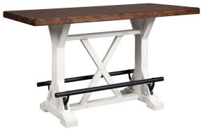 Ashley Furniture D546-13 Valebeck - Rectangular Dining Room Counter Table - White / Brown