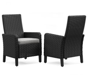 Signature Design by Ashley® P792-601A Beachcroft - Black / Light Gray - Arm Chair With Cushion (Set of 2)