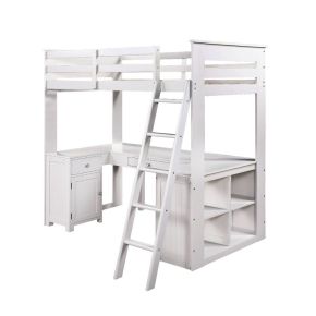 ACME 38065 Ambar - Loft Bed - Light Gray