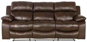 Jackson Furniture Industries 4991-1268/09-3068/09 Positano - Top Grain Italian Leather Reclining Sofa - Cocoa